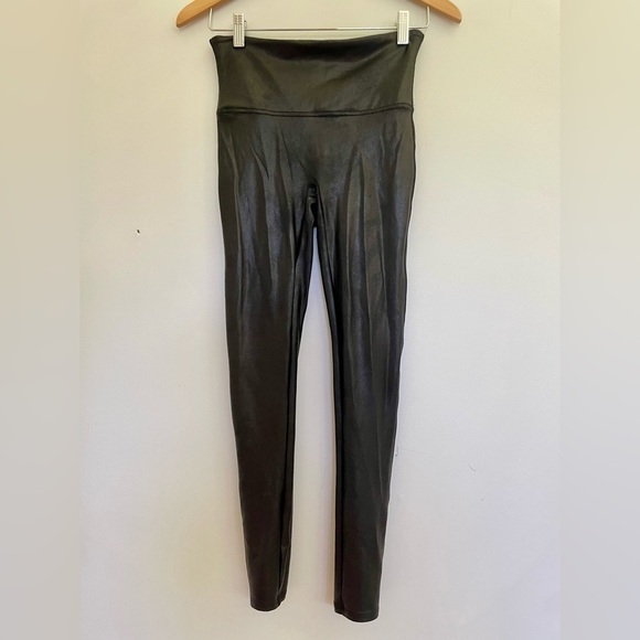 SPANX Faux Leather Leggings | Size Medium - Picture 2 of 9